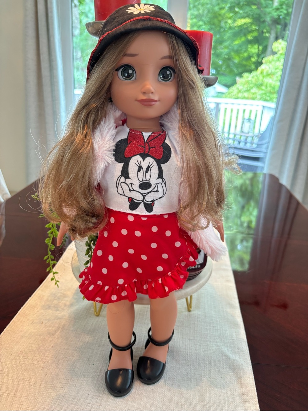 Disney Ily 4ever 18’’ Minnie Mouse Doll in Red, White & Black Outfit